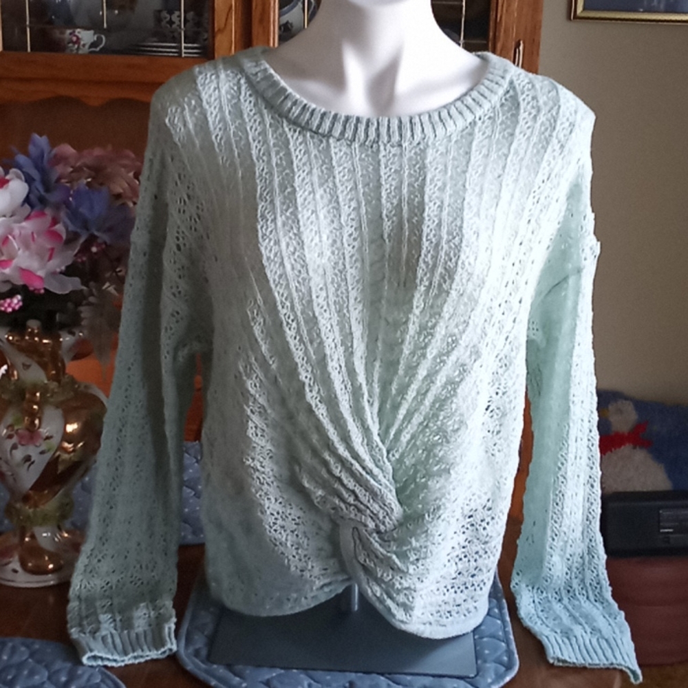 Love More Front Knot Sweater